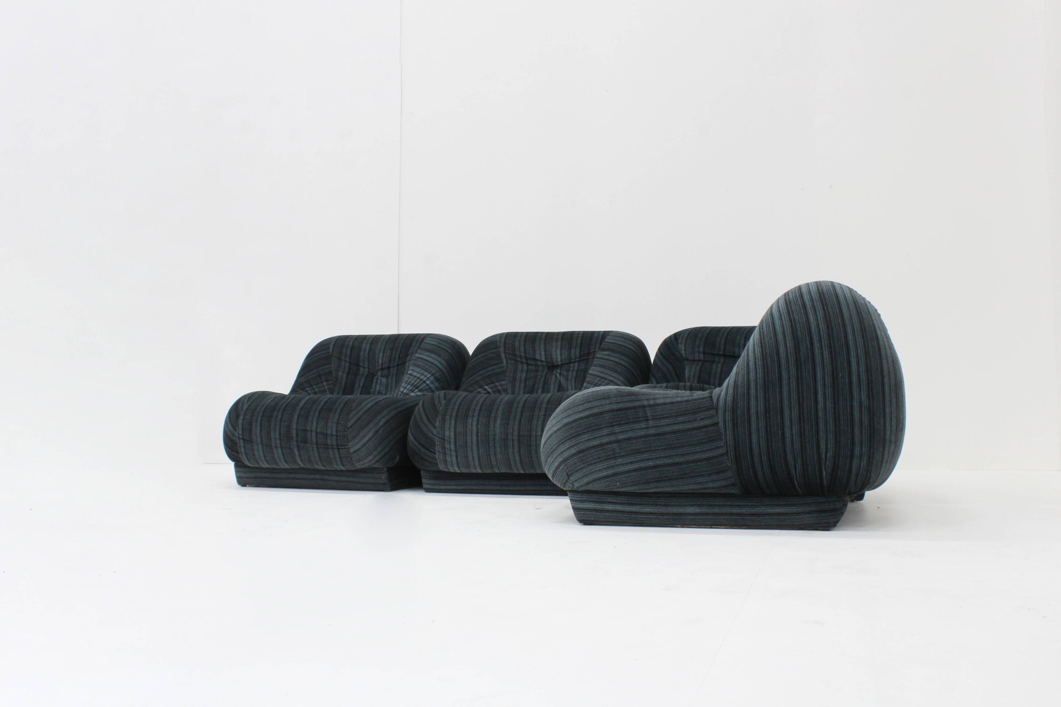 Vintage Italian modular sectional sofa 1970s