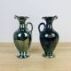 Pair of flamed sandstone vases Cytere Rambervillers