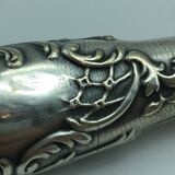 Box of cutlery with leg / roast silver filled.