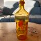 60's yellow glass decanter