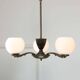 Art Deco French Brass Figural Chandelier, 1930