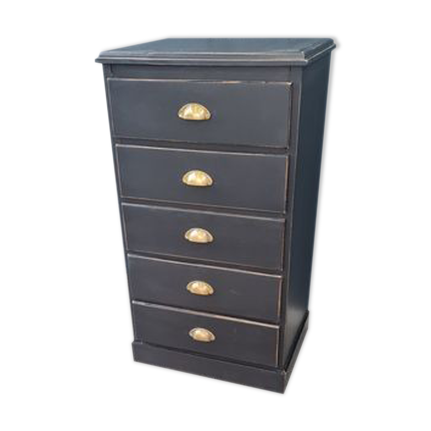 dresser rag five drawers patina black
