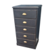 dresser rag five drawers patina black