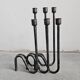 Set of 3 modern mid-century candle holders by Lino Sabattini