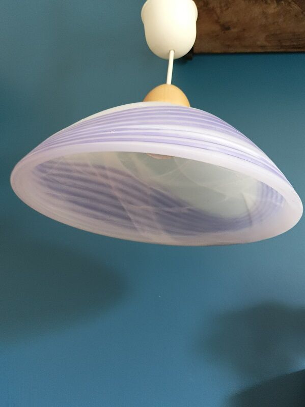 Glass paste pendant lamp