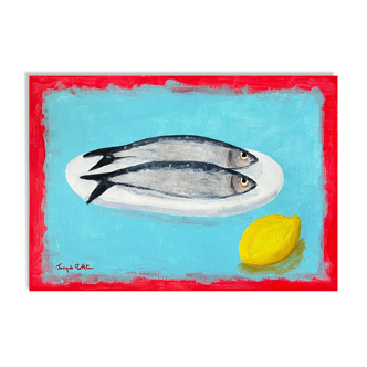 2 sardines, one lemon by Joseph Rethlin