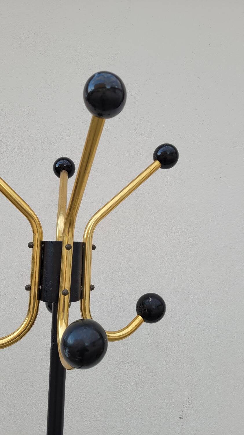 Vintage Parrot Coat Rack with balls 1950s design