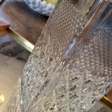 Carafe in chiseled glass 60's