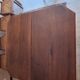 Beautiful square dining table in solid walnut, Art Deco style / 1930s.