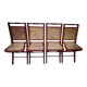 4 folding cane chairs
