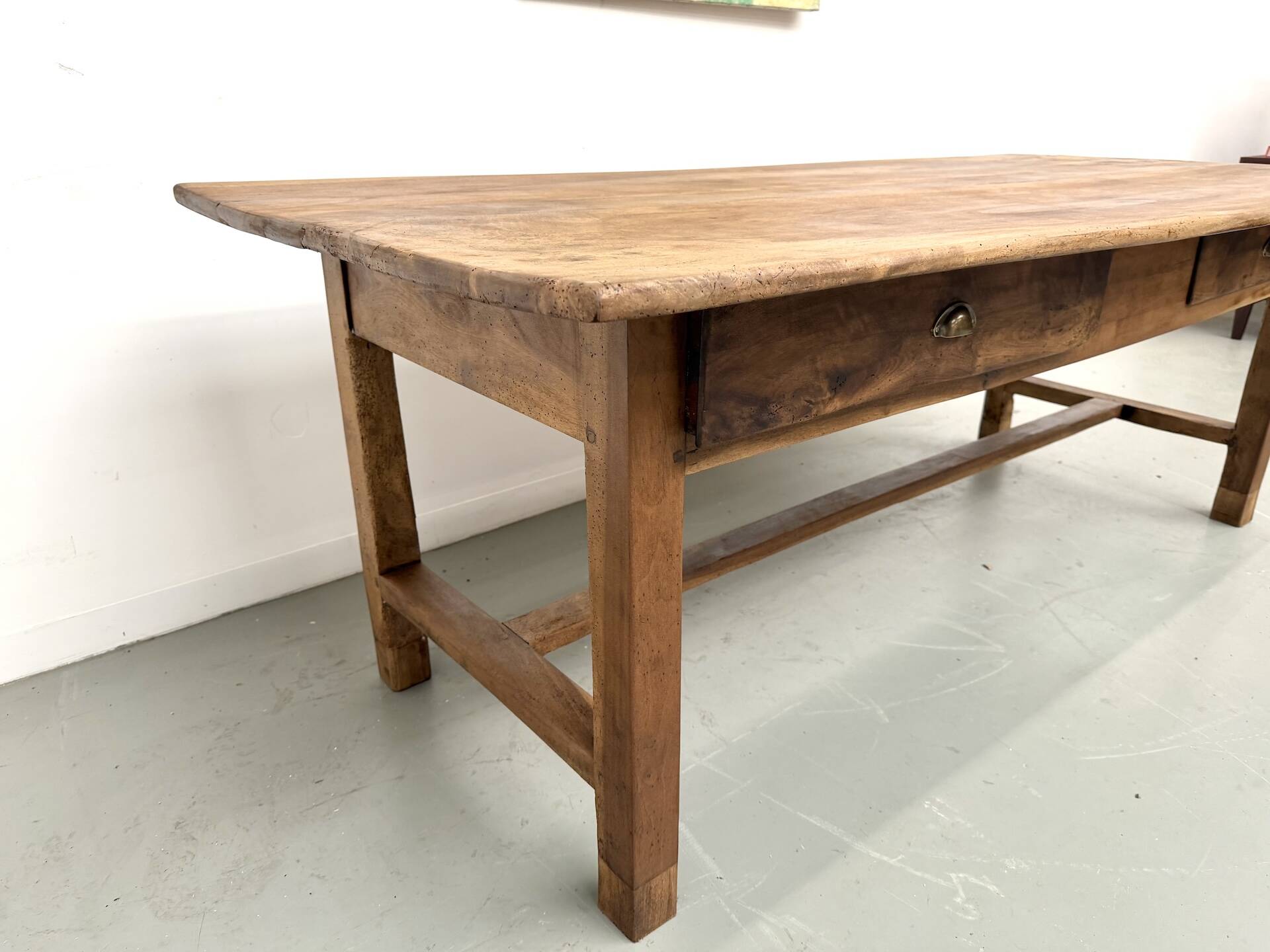 French farmhouse table in solid walnut, circa 1920