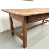 French farmhouse table in solid walnut, circa 1920