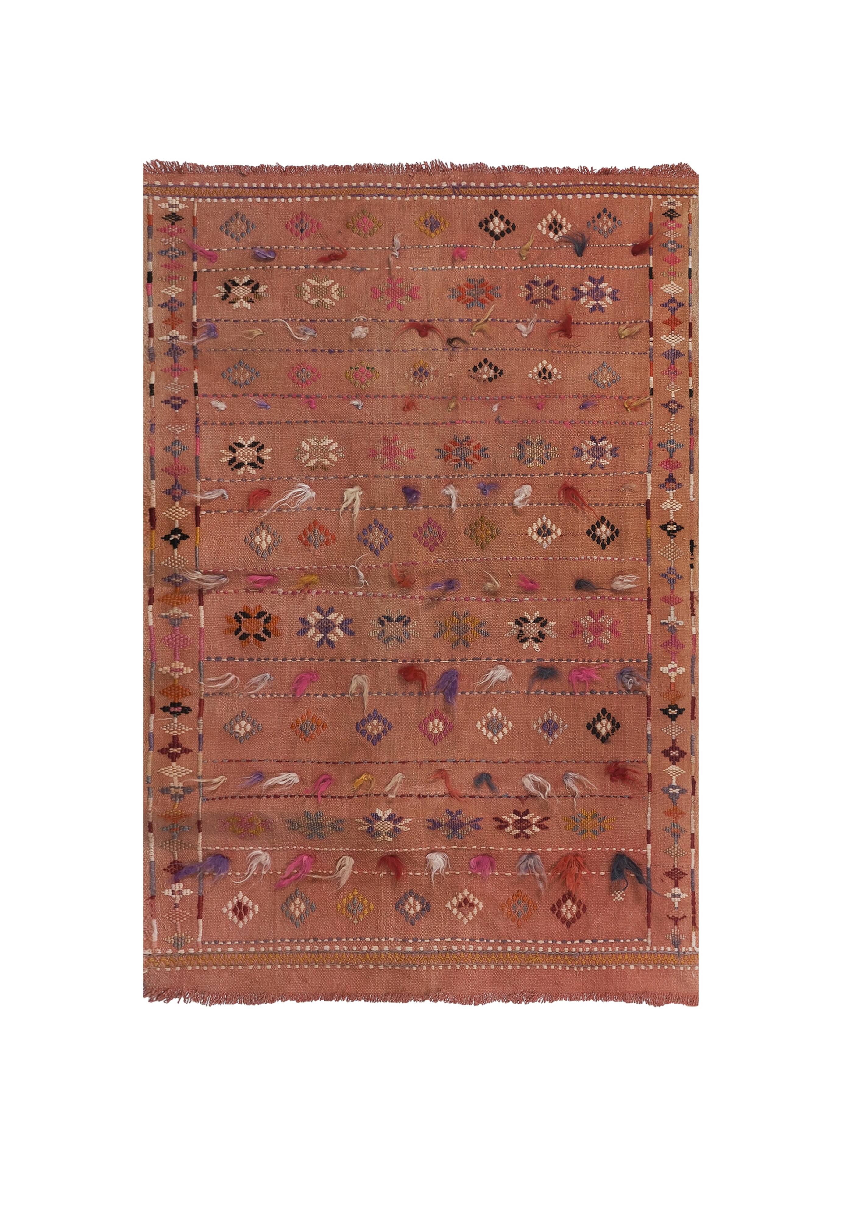 Vintage Turkish Oushak Rug Handwoven 95x140 cm