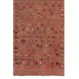 Vintage Turkish Oushak Rug Handwoven 95x140 cm