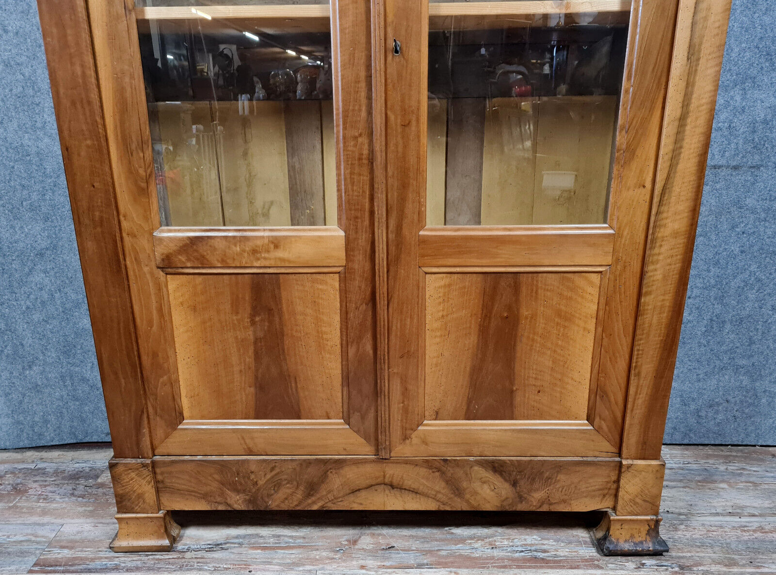 Louis Philippe walnut period library circa 1830