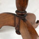 Round pedestal table in fruit wood