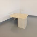 Vintage travertine coffee table from the 70s