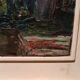 Huile sur toile titre "la pergola" signée années 1950/60 xxème siècle