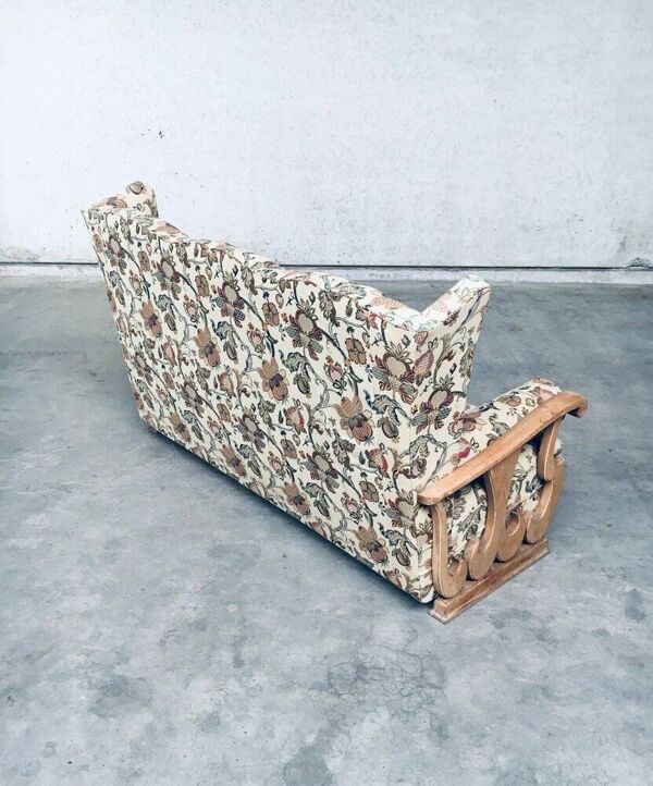 High Wing Back 3-Seater Sofa, 1900s