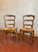 Pair of oak chairs
