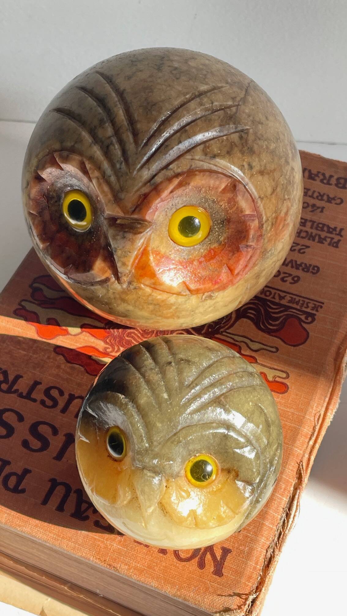 SERRE-LIVRES en Marbre VINTAGE