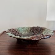 Coupe céramique barbotine vintage, West Germany