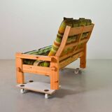 Yngve Ekstrom Scandinavian Design Pinewood 2-Seat Dymling Sofa Swedese 70s