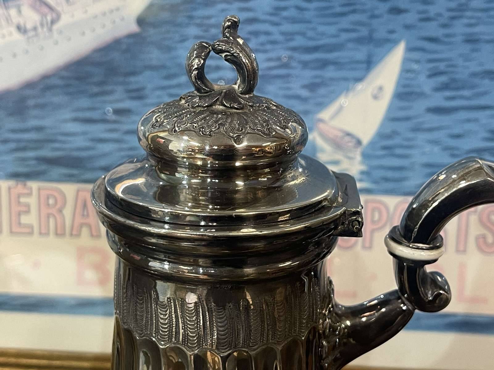 Louis XV style silver-plated metal jug