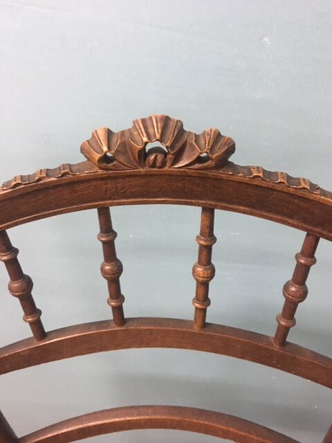 Old carving wooden bedroom chair
