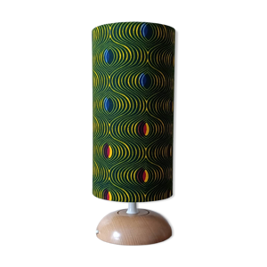 Lampe socle bois massif