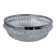 Bowl or glass dish with a metal rim
