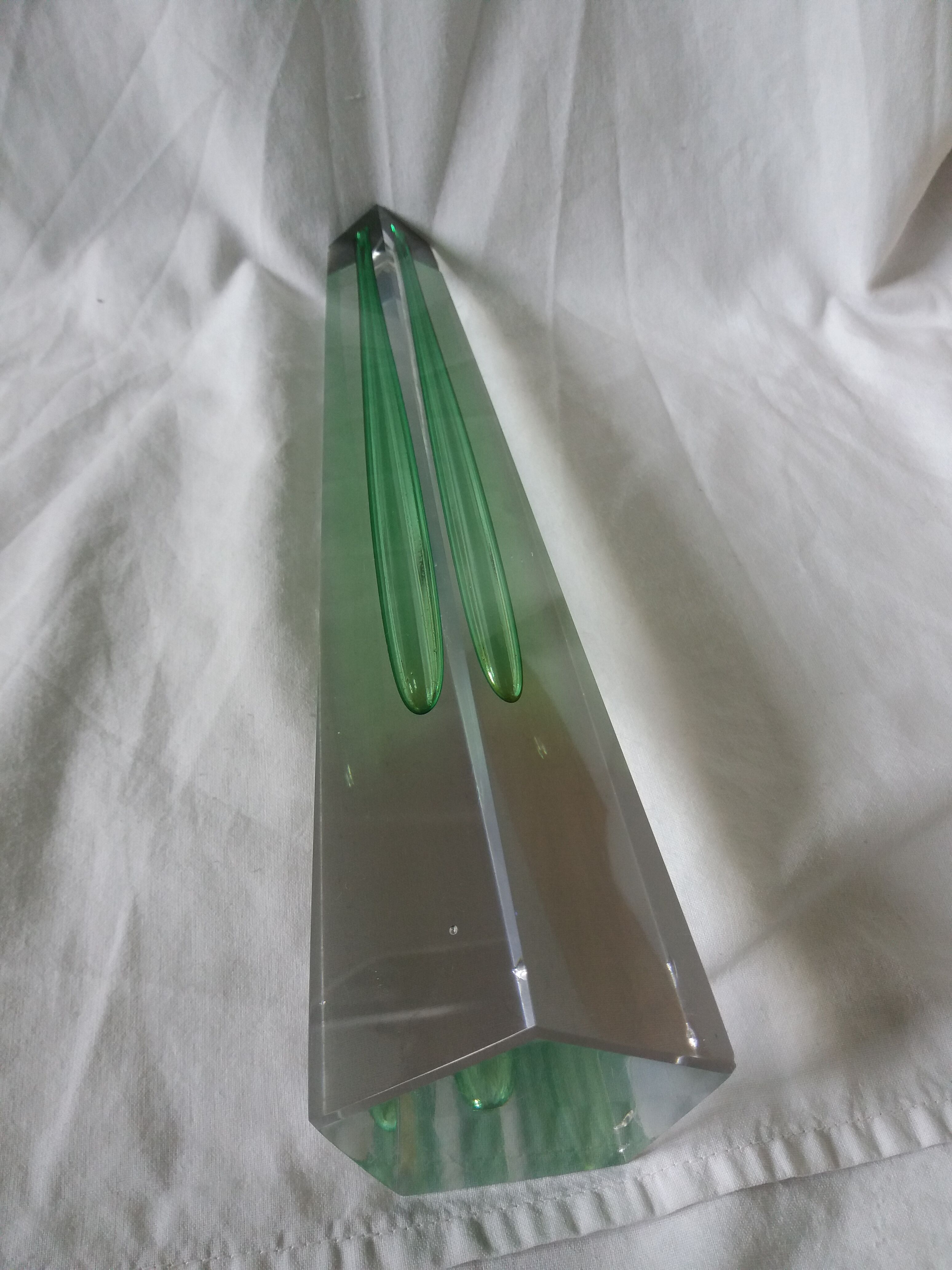 Bohemian crystal soliflore vase