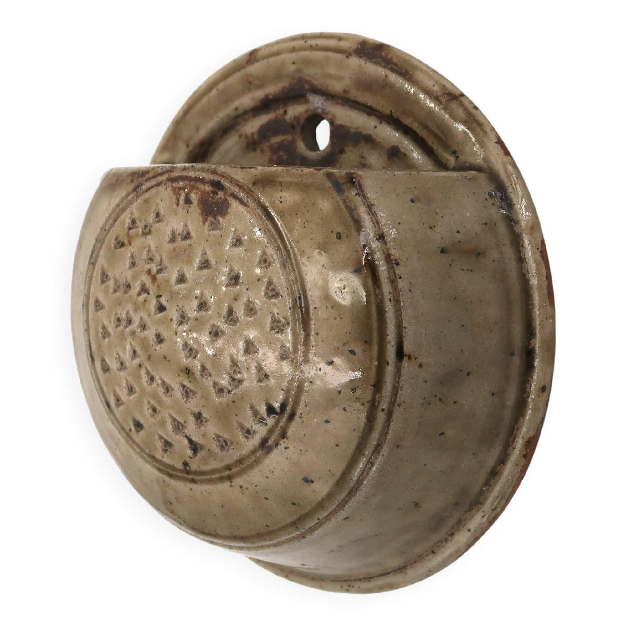Stoneware ceramic wall vase from La Borne, 1960s