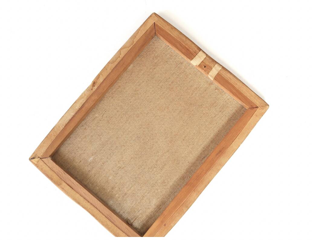 Reproduction of a painting "Clown's Head" by Bernard Buffet, 1950s