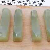 Jade style natural stone knife holder (6 pieces)