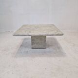 Italian Carrara Marble Coffee Table, 1980s