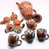 Tea or coffee set and handmade ceramic liquor from Bulgaria