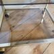 Gold metal and smoked glass serving trolley