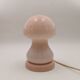 Lampe champignon vintage rose verre de Murano 80's