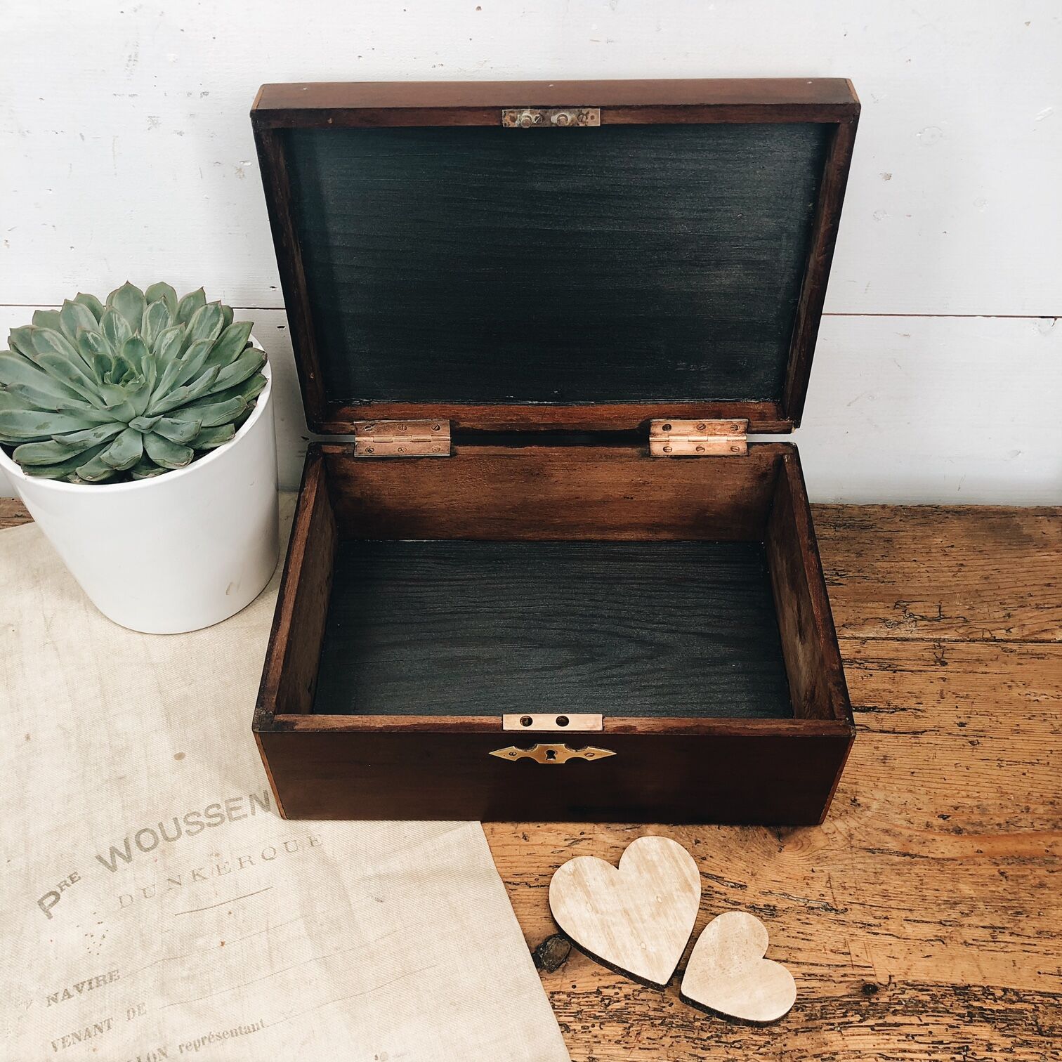 Coffret à bijoux en marqueterie