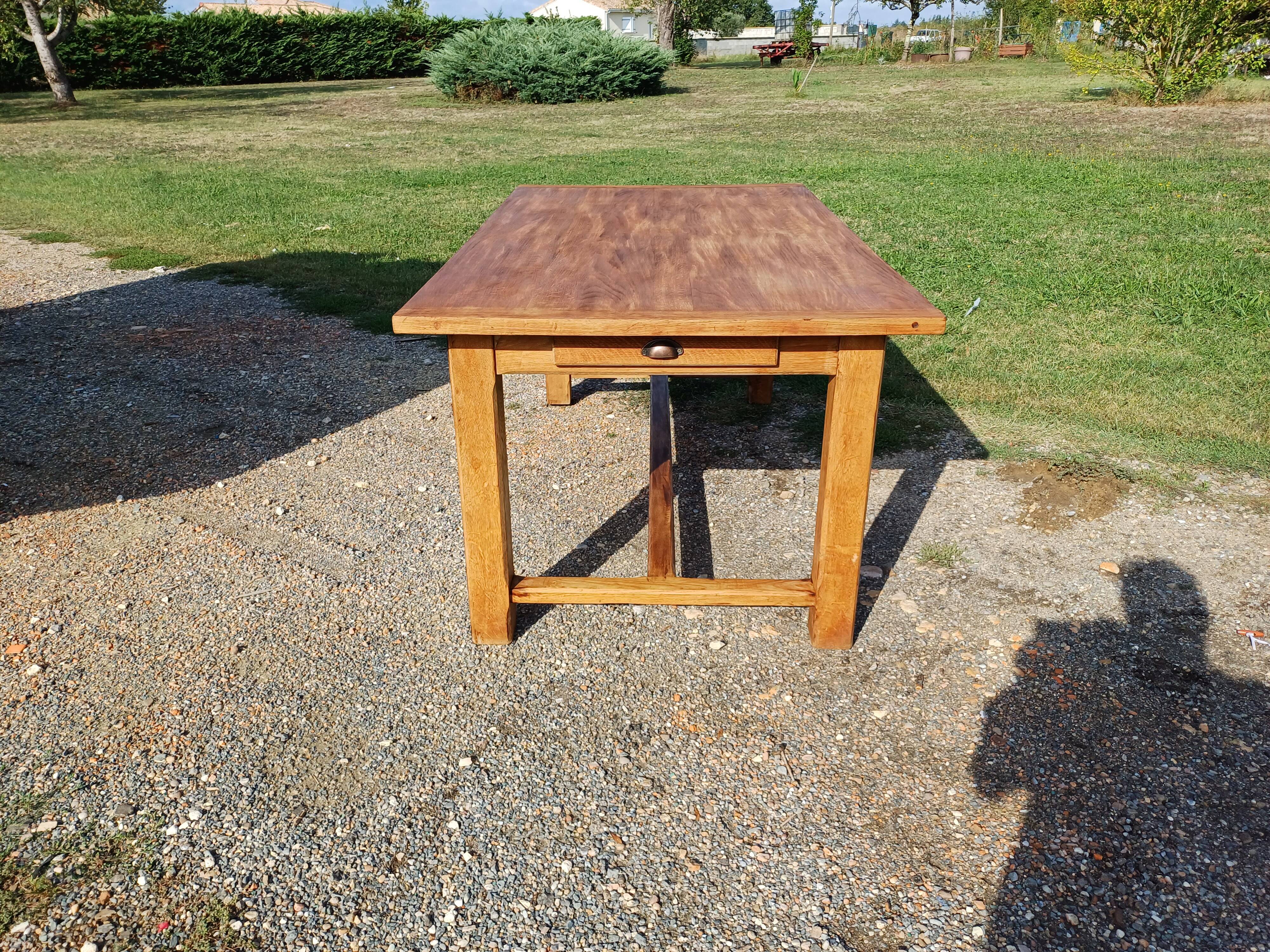 Oak farm table