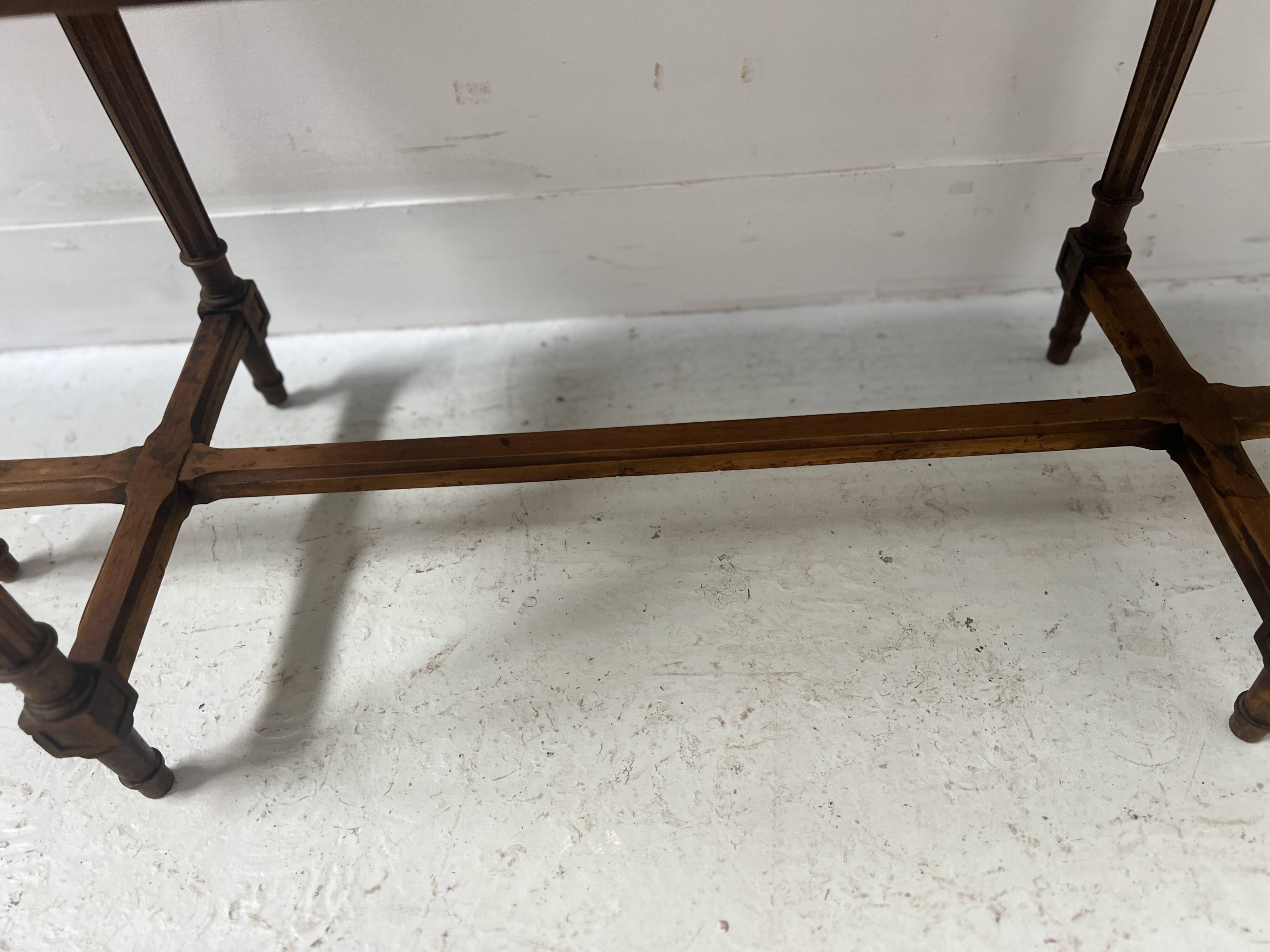 Louis XVI style bed end in beech wood, 20th century.