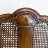 Chaise en bois néobaroque avec vannerie viennoise