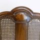 Chaise en bois néobaroque avec vannerie viennoise