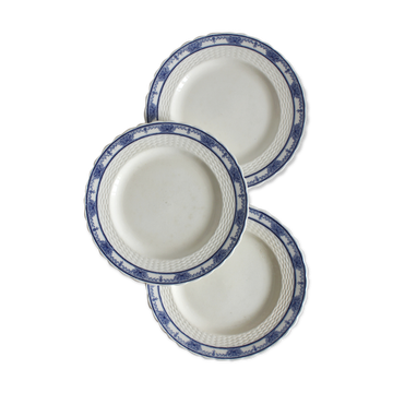 3 Mintons "Greenore" ironstone dinner plates