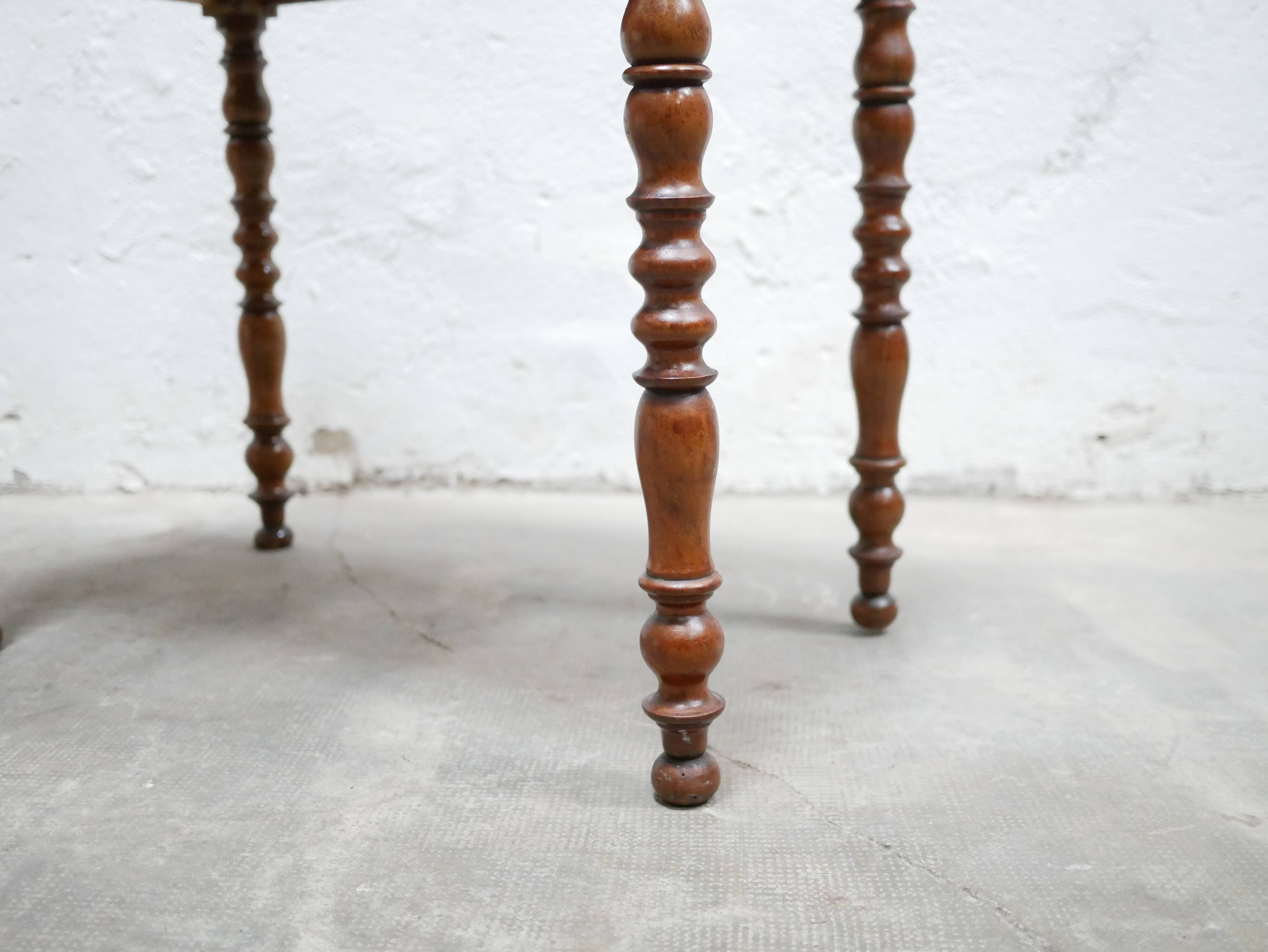 Vintage wooden desk side table