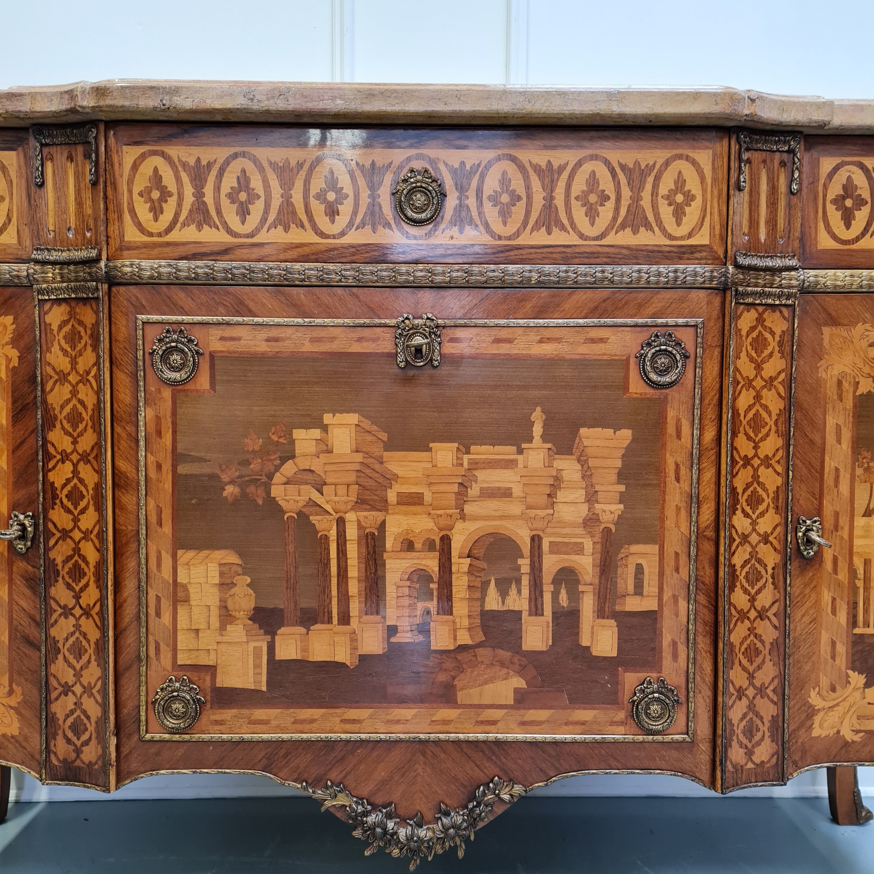 Transitional style antique french commode made in c1920