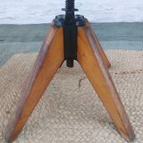 wooden swivel chair, height adjustable