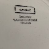 4 Digoin sarreguemines dessert plates, Basque model