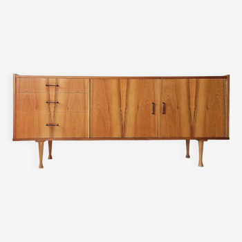 Walnut sideboard designed by Grabiński, Mid-Century Central Europe 1960s